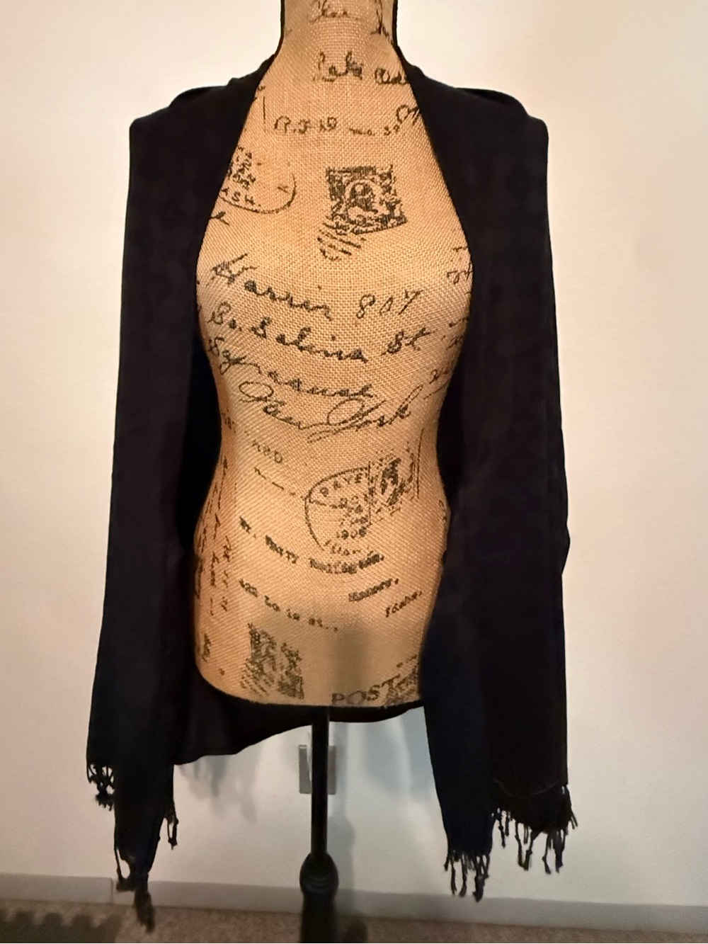 Black Scarf Shawl